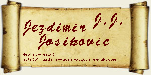 Jezdimir Josipović vizit kartica